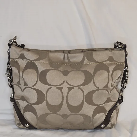 Coach 15250 Carly Signature Shoulder Purse - Picture 2 of 16